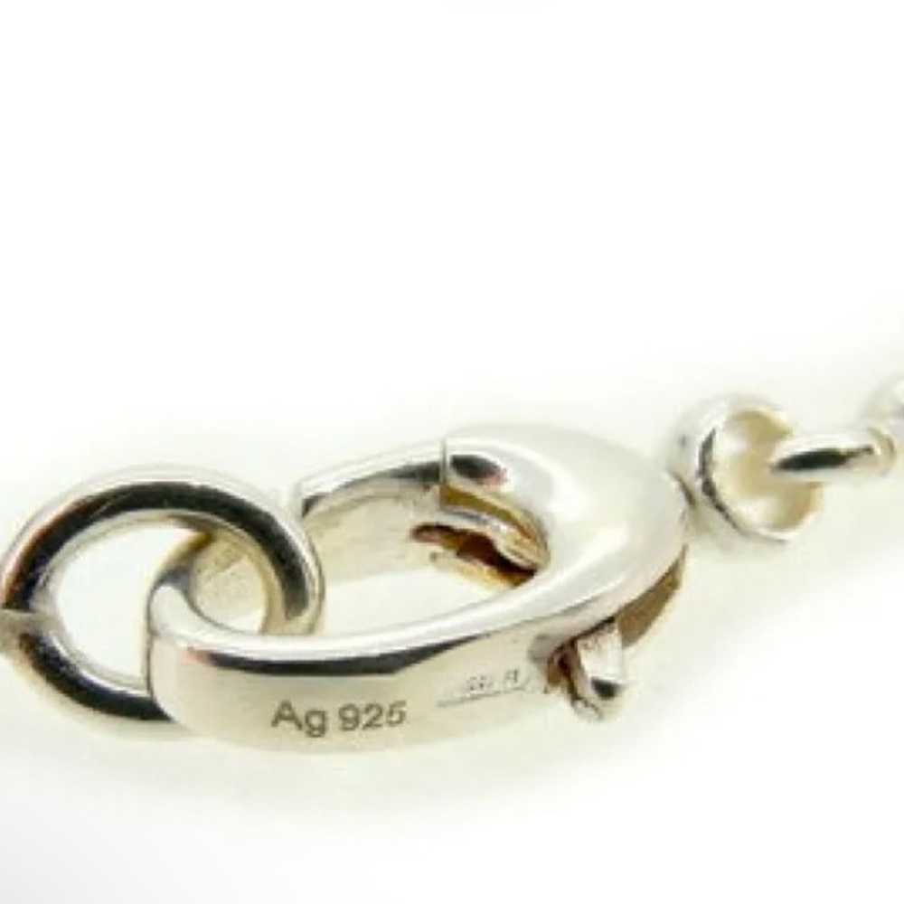 Gucci 925 Silver Heart GG Pendant Necklace - Picture 5 of 9